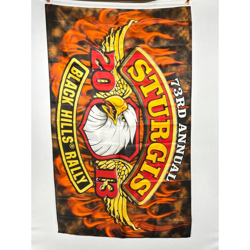 Sturgis Black Hills Rally 73rd Annual 2013 Banner Eagle Motorcycle Collectible